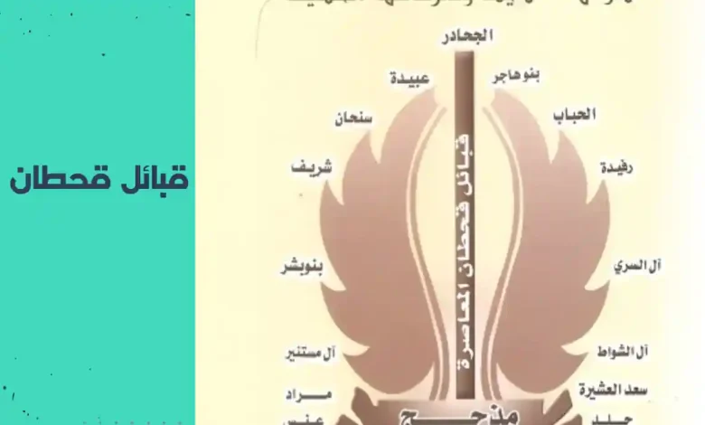 قبيلة قحطان وفخوذها | دليل الأنساب والفروع الكاملة
