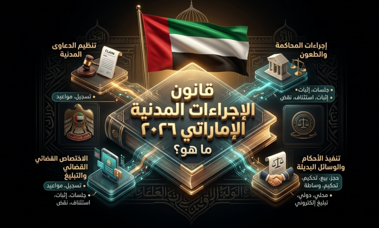 قانون الإجراءات المدنية الإماراتي 2026